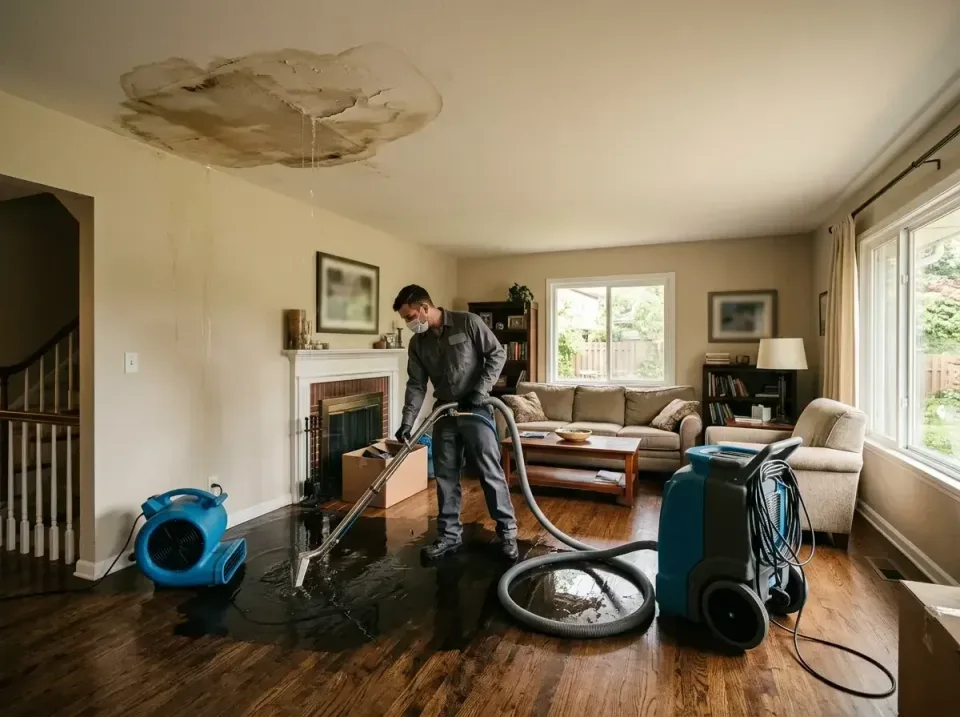 attic-pipe-burst-ceiling-drip-008 — frequently asked questions, Water Damage Restoration & Carpet Care in Cranston, RI